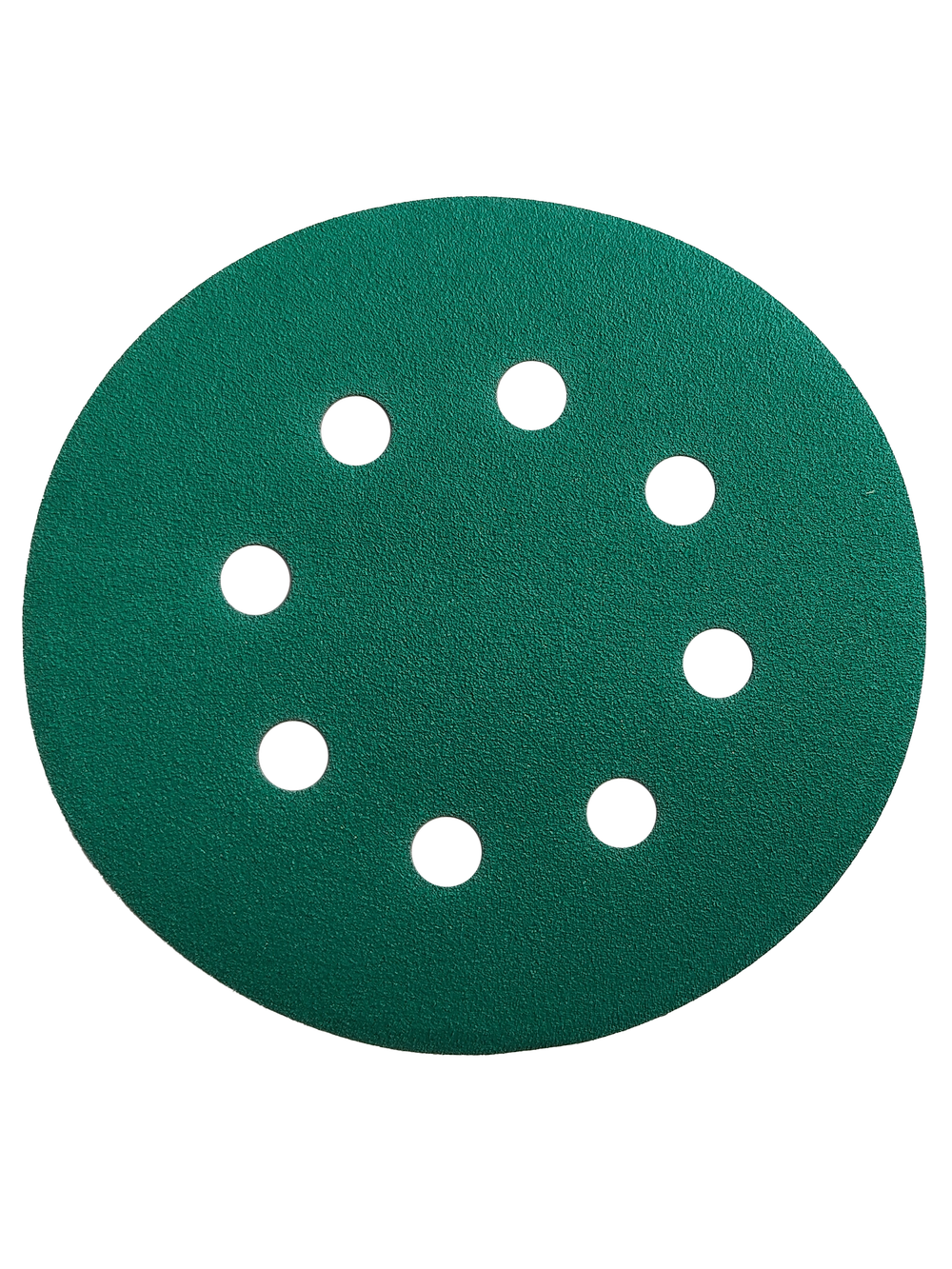 125мм P120 диск самозацепляющийся пленочный ЗЕЛЕНЫЙ с отверстиями
