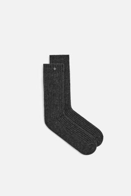 ZARA X NANUSHKA НОСКИ ИЗ КАШЕМИРА, СЕРЫЙ МЕЛАНЖ