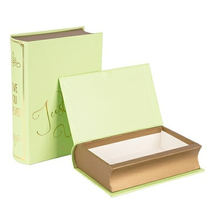 Набор/2шт "Книга" 16*21*5, 12*19*4см Just for You Светло-зеленый