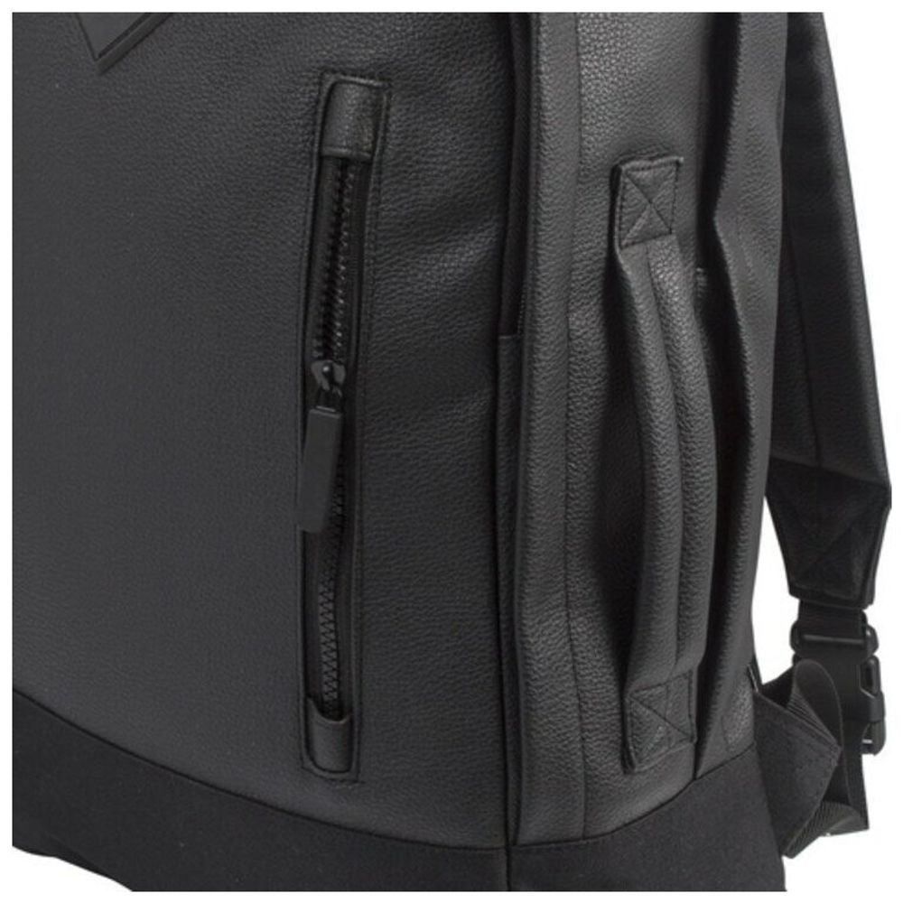 Рюкзак BRAUBERG молодежный с отделением для ноутбука, "Квадро", искуственная кожа, черный, 44х29х13 см, 227088