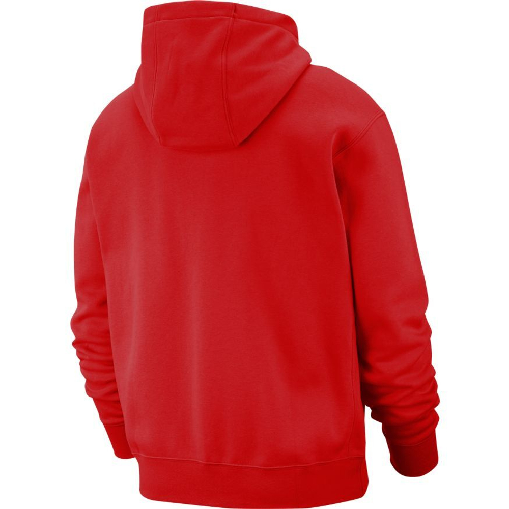 Мужская теннисная кофта Nike Swoosh M Club Hoodie FZ BB - university red/university red/white