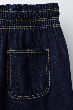 ZARA ДЖИНСЫ WIDE LEG, СИНИЙ
