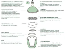 Керамический гриль Big Green Egg L Large (Большой), 46 см, на модульной подставке