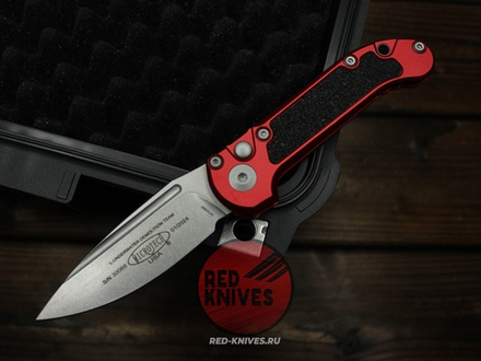 Нож Microtech GRN LUDT Gen III Standard S/E RED - клинок серый, красная рукоять
