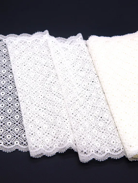 03-271 Кружево эластичное 22 см, айвори 004