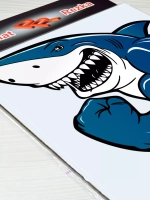 Наклейка - Акула качок