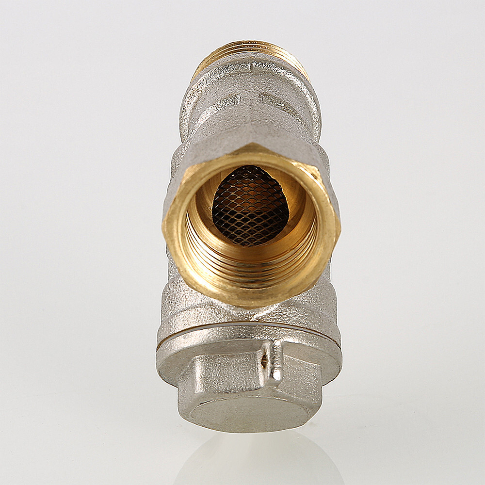 Фильтр механической очистки косой внутренняя/наружная (500 мкм), латунь никель, PN20, 150 °C, VALTEC
