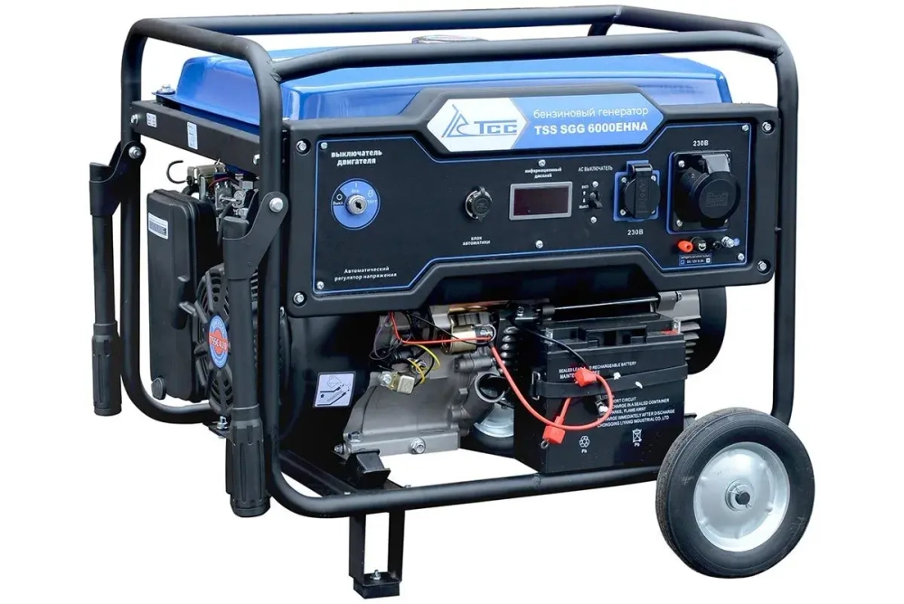 Генератор (6 кВт) TSS SGG 6000EHNA DUPLEX бензиновый