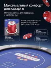 Игровой стол – покер DFC RAYKEEP 84&amp;quot;, на 10 мест, складные ножки