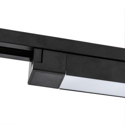 ULB-Q281 20W-4000K BLACK Светильник-прожектор светодиодный трековый. Линейный. 1600 Лм. Белый свет 4000К. Корпус черный. ТМ Volpe