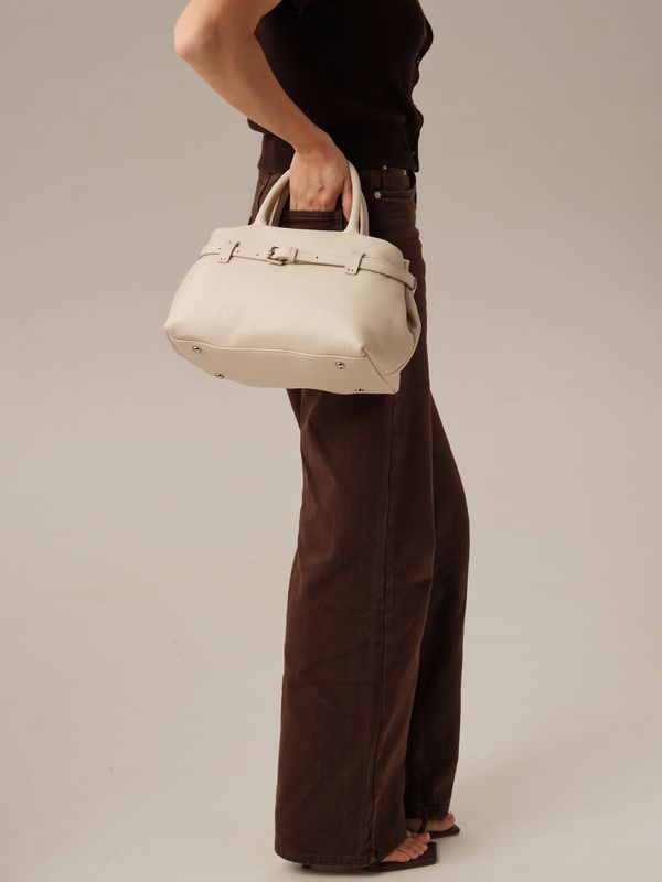 Кожаная сумка DBR Muse 31399 светлый крем