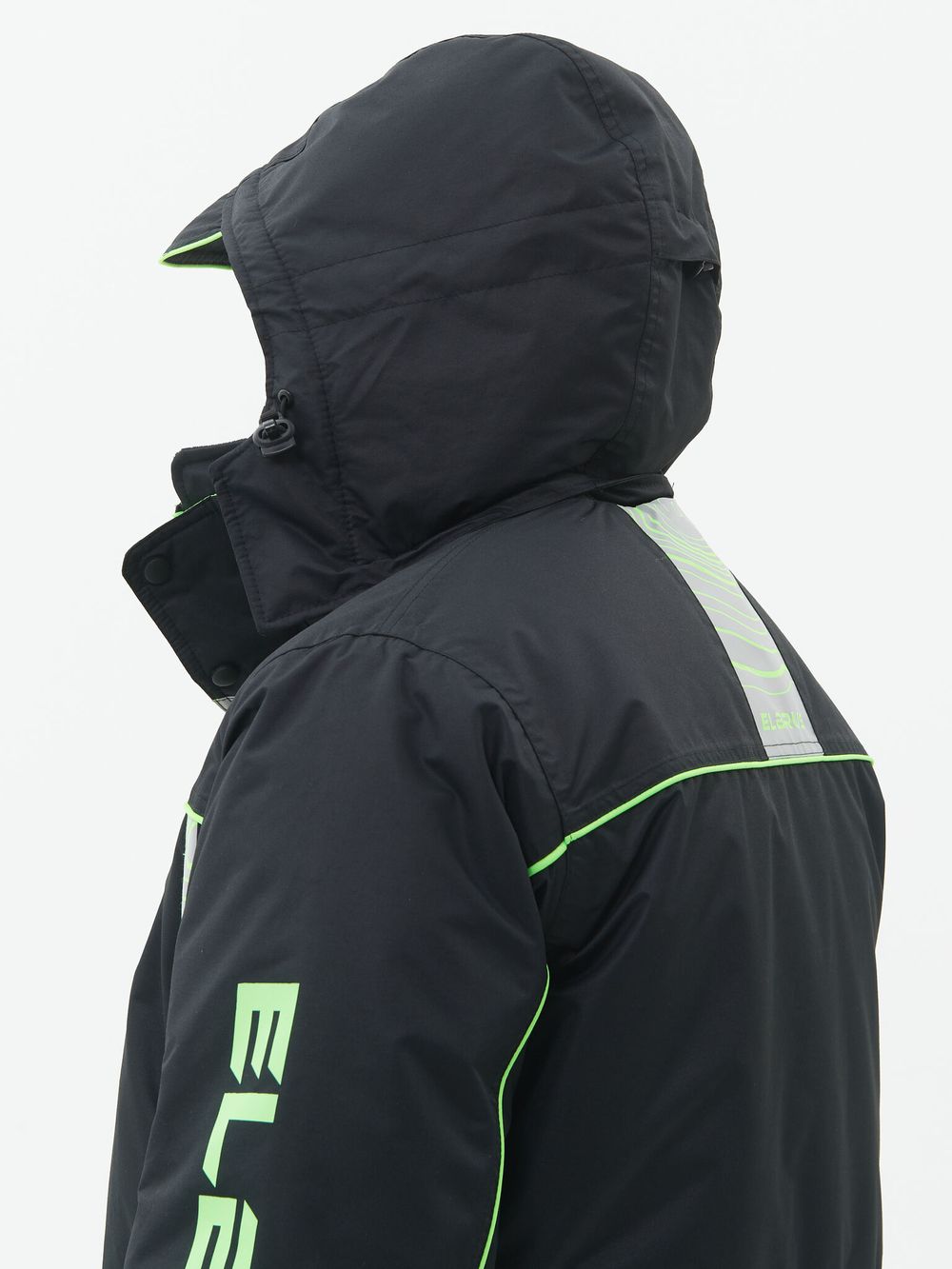 Костюм зимний Elbrus ткань Hit Membrane цвет Черный/Лайм