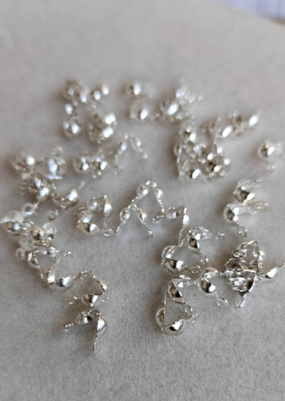 L386-сс Каллоты 7,5*4мм, нерж. сталь, светлое серебро, шт