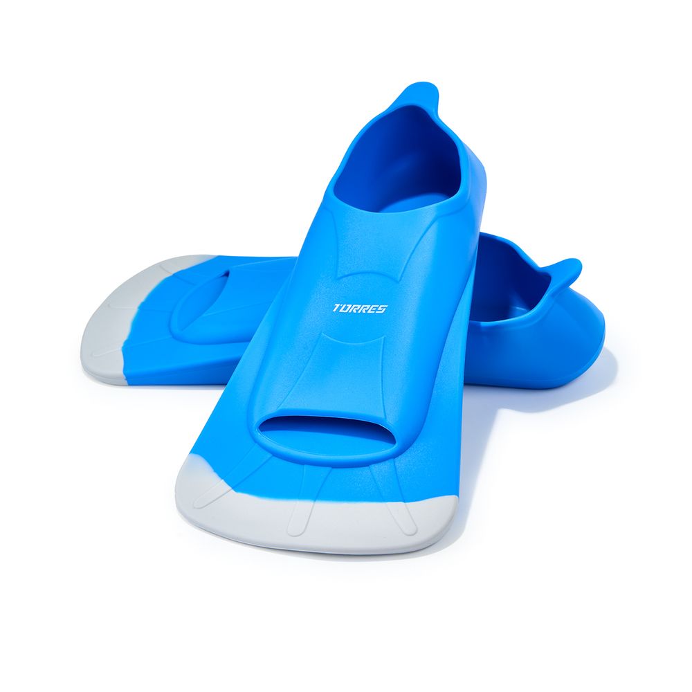 Ласты для бассейна TORRES F02, SWF022404BL, р. EU 40-42 (M), сине-серый