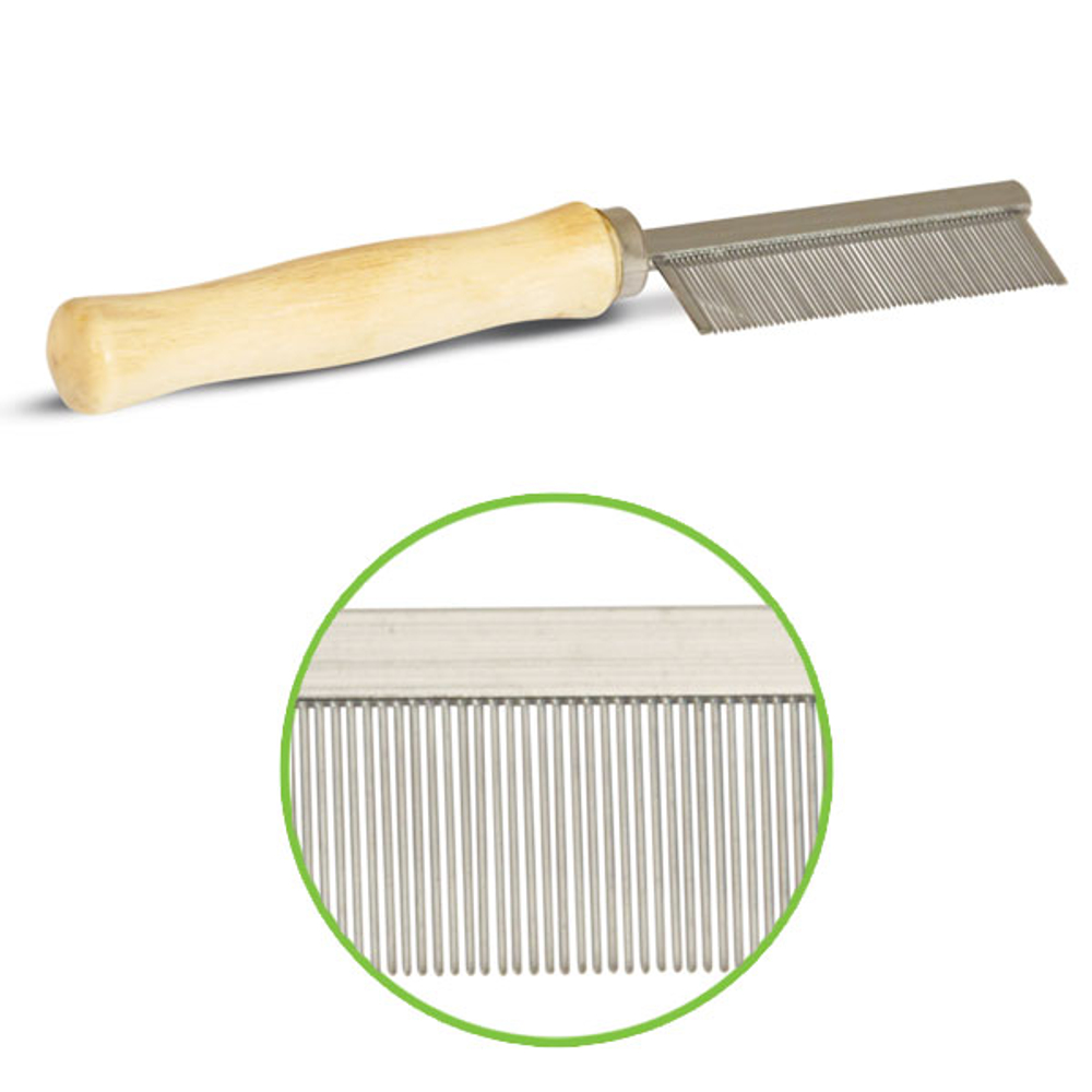 Triol Расческа для животных с частыми зубьями "Классика", 30*180мм (подложка 1шт.), Triol