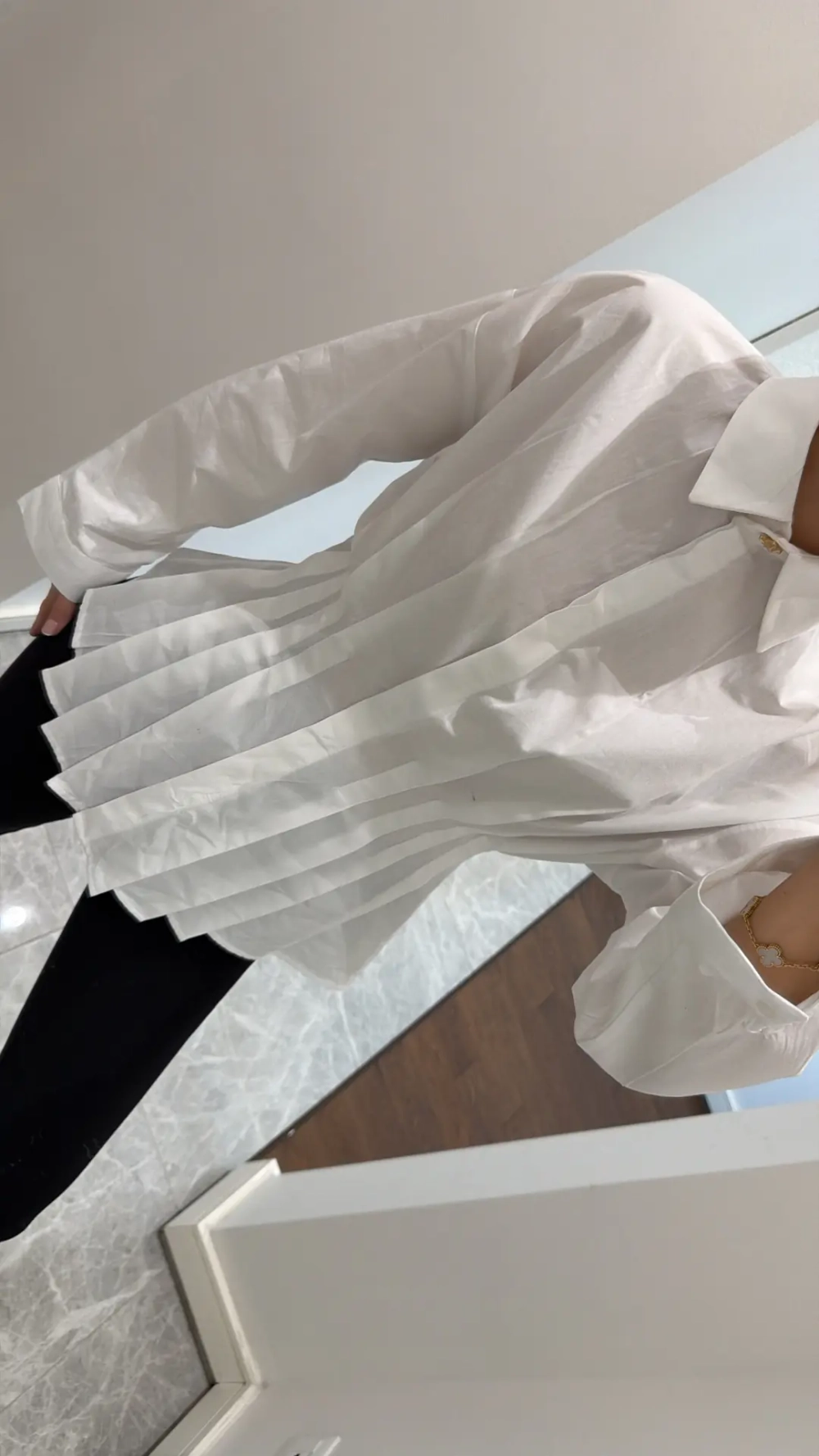 Рубашка из хлопка приталенная