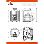 Чугунная печь для бани ЭТНА Стандарт 18 Закрытая каменка (ДТ-4) б/в