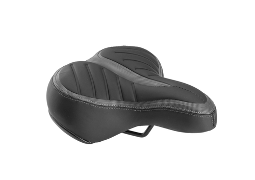 Седло TRIX комфорт 250x210 мм, пружинное, черно-серое (20)