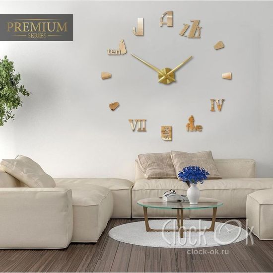 Настенные 3D часы Jazz