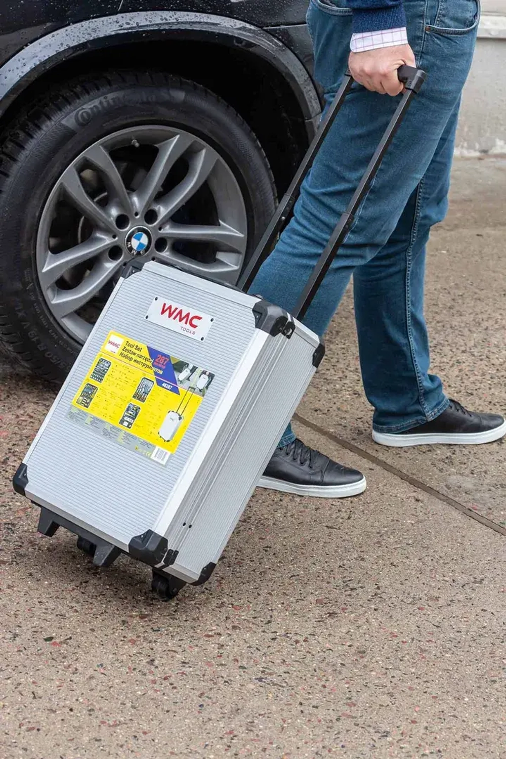 Набор инструментов 287пр. 1/4'',1/2''(6гр.)(4-30мм), в алюминиевом кейсе WMC TOOLS WMC-40287