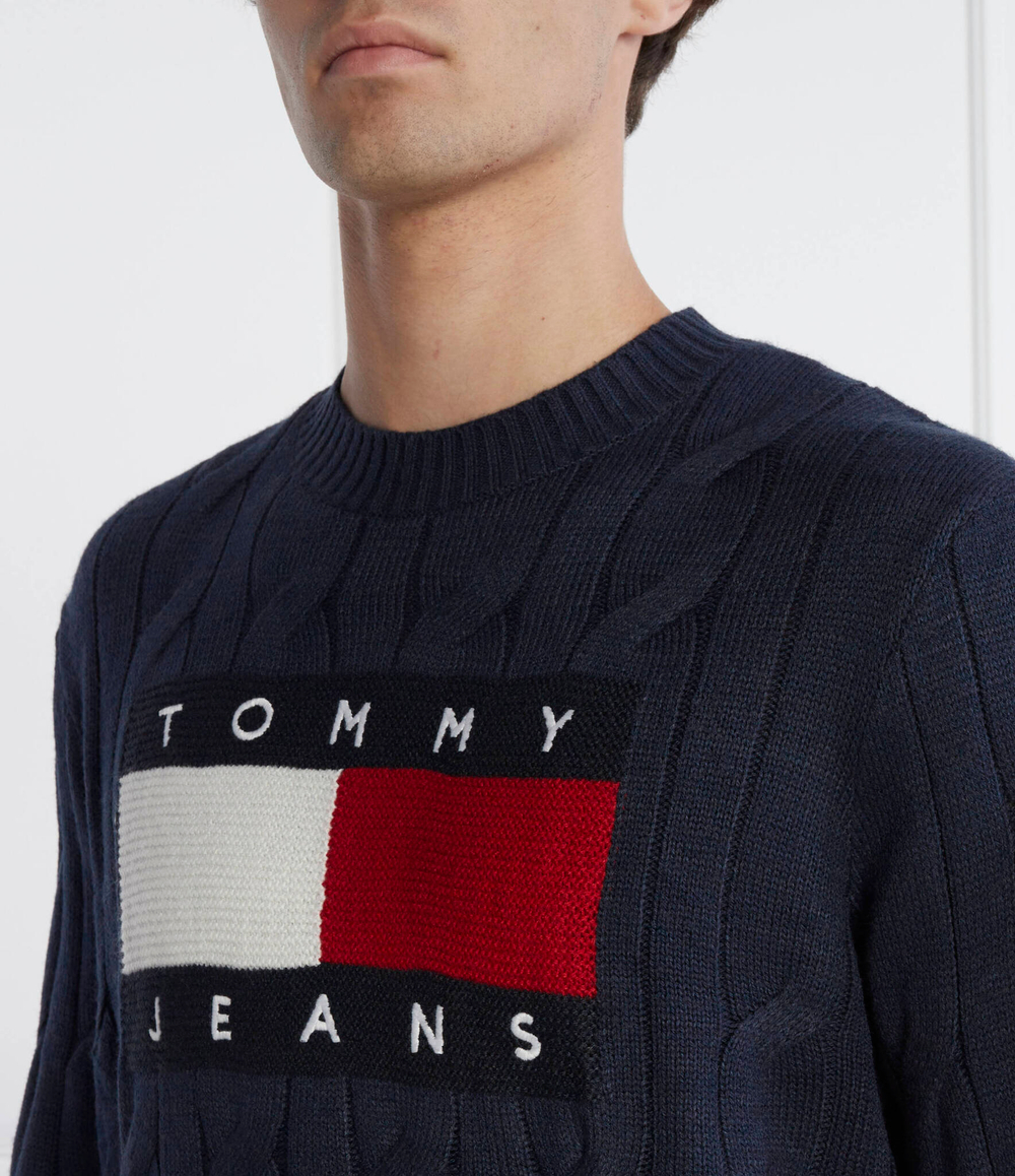 Свитер Tommy Jeans - темно-синий(DM0DM17762)
