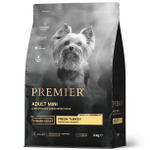Premier Dog Mini Turkey Сухой корм для взрослых собак мелких пород с индейкой, 3 кг