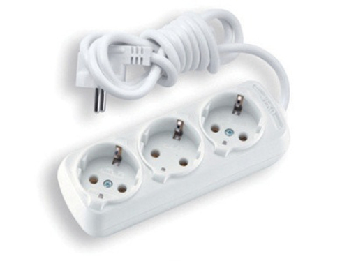Удлинитель 3 гнезда с/з 2м (35шт/кор)