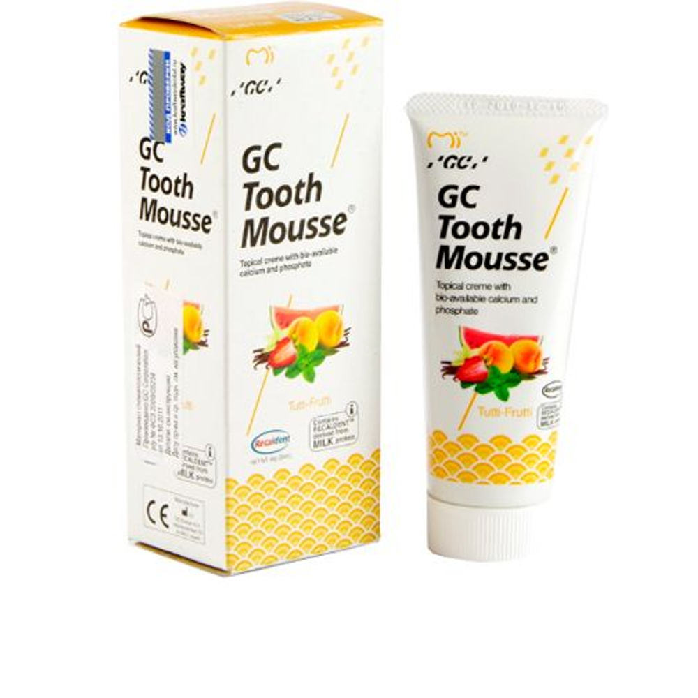 GC Tooth Mousse - аппликационный мусс для снижения чувствительности 40 г, Мультифрукт (100856)