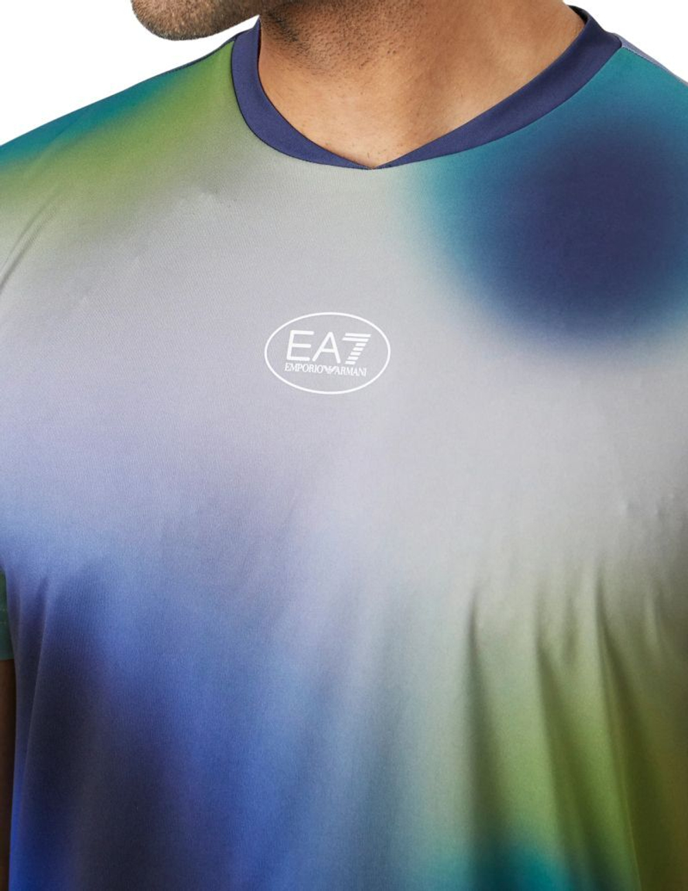 Теннисная футболка EA7 Man Jersey - multicolor circle