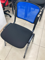 Стул Персона 8 ИЗО м сетка синяя сид. м черный песчаник каркас черный