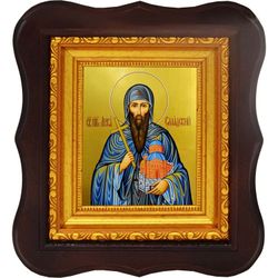 Лука Елладский преподобный отшельник. Икона на холсте.