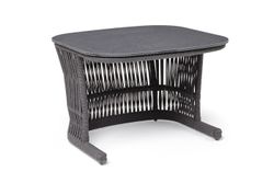 "Лугано" журнальный стол 76х76 H55 см из HPL, цвет "серый гранит"