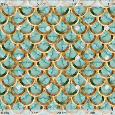 Чешуя мрамор голубая by FineArt 517 DPI