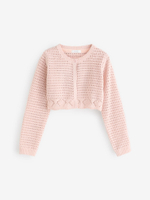 Кардиган вязаный для девочки Next E25-052, Розовый