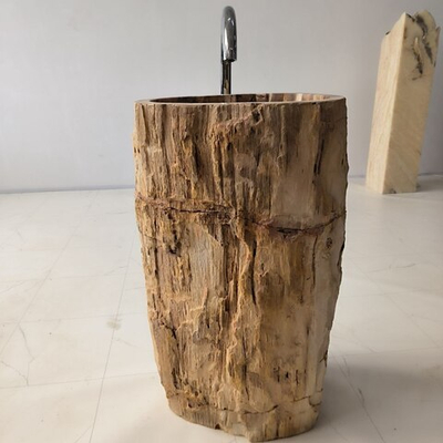 Раковина напольная из окаменелого дерева 50х42х90 см