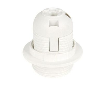 Ecola патрон подвесной с кольцом E27 Белый (кратно 10!) AB7SPWEAY, 10 шт.