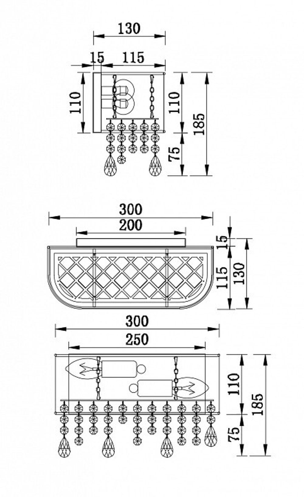 Накладной светильник Maytoni Manfred MOD600WL-02W