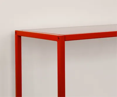 Стеллаж металлический 155х60х25, красный