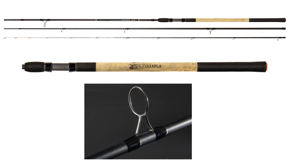 Удилище фидер "Volzhanka Pro Sport Catapults LS 14ft 90+" 4.2м (3 секции+3) тест 90+гр