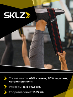 Резинка для фитнеса тканевая мини среднего сопротивления, 6 X 33 см SKLZ PRO Knit Mini Band Medium