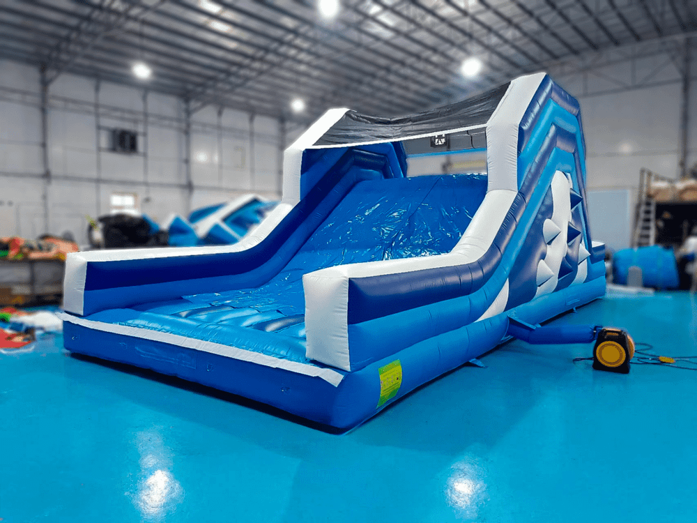 Коммерческая надувная полоса препятствий «Конструктор» 50*4,5*4 м