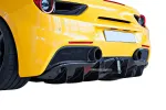 Карбоновый диффузор заднего бампера для Ferrari 488 2015-2020 Феррари