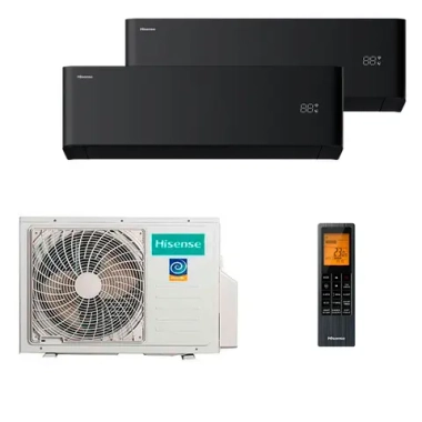 Мульти сплит-система Hisense на 2 комнаты (25+25 кв.м.) VIBE PRO CARBON