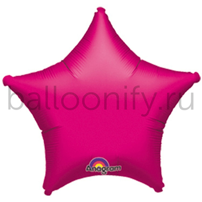 Фольгированная фигура, звезда, 19"/48СМ Металлик Fuchsia