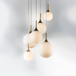 813062 Люстра GLOBO 6х40W E14 золото/белый