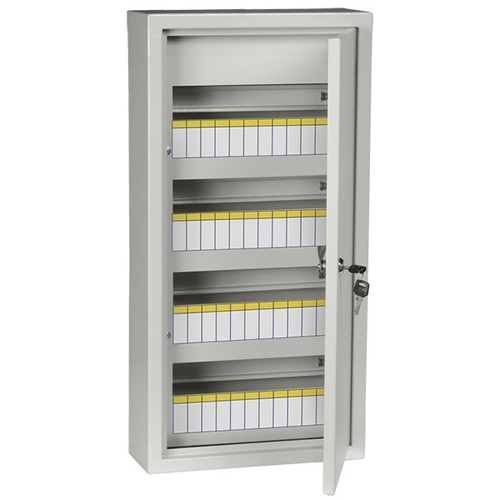 Щит металлический TITAN 3 ЩРн-48з-1 48(4х12) модулей навесной 620х310х120 УХЛ3 IP31 серый ИЭК MKM14-N-48-31-Z