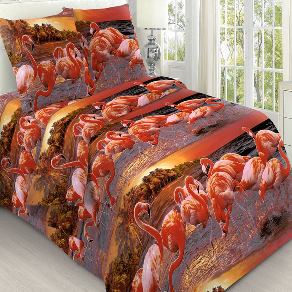 Комплект постельного белья "ВЛ. 2064", бязь, 100% хлопок.