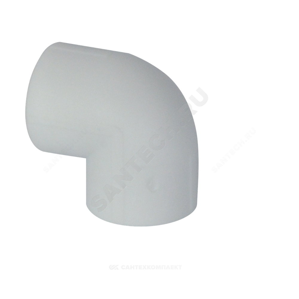 Угольник PP-R белый Дн 63х90гр внутренняя пайка VALFEX 10108063