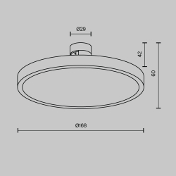 Трековый магнитный светильник Maytoni Plato TR153-1-10W3K-B