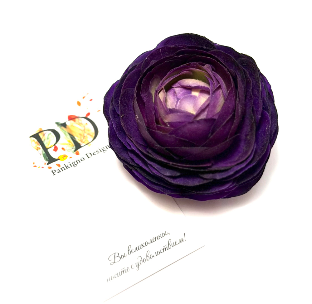 Брошь-заколка Pankigno Design Ранункулюс Spring